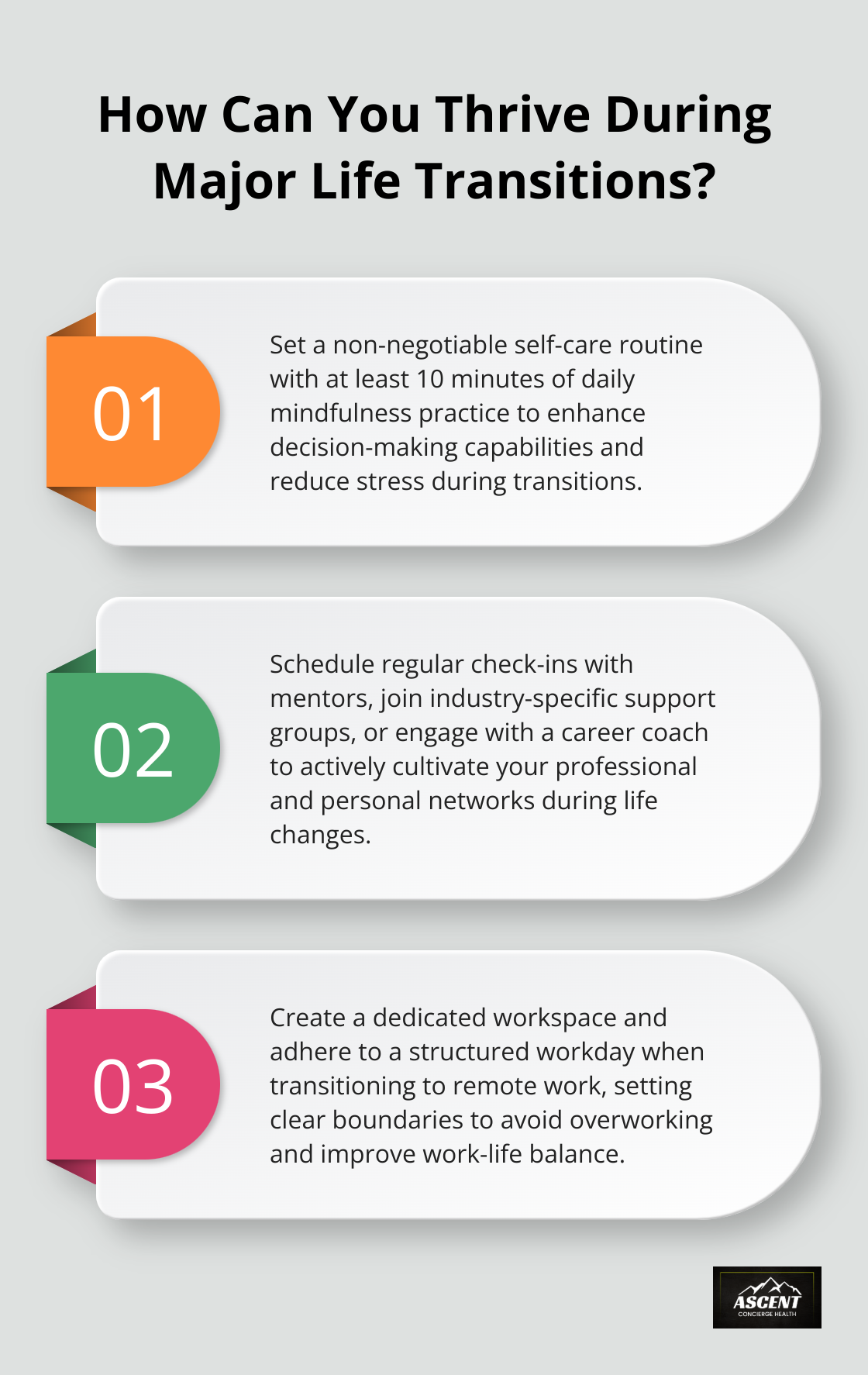 Infographic: How Can You Thrive During Major Life Transitions? - life balance transition